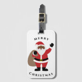 Étiquette À Bagage Balise de bagage du Père Noël africain (Devant Vertical)