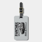 Étiquette À Bagage Balise de bagage du réservoir de panthère (Devant Vertical)