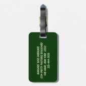 Étiquette À Bagage Balise de bagage du Rose Lenten Hellebore (Dos Vertical)