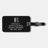 Étiquette À Bagage Balise de bagage E Faux-"Diamond Bling" (Dos horizontal)