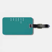 Étiquette À Bagage Balise de bagage émotionnel (Dos horizontal)