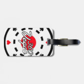 Étiquette À Bagage Balise de bagage en acrylique (Dos horizontal)