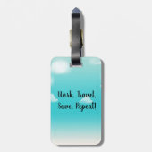 Étiquette À Bagage Balise de bagage en acrylique (Dos Vertical)