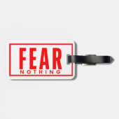 Étiquette À Bagage Balise de bagage en acrylique (Dos horizontal)