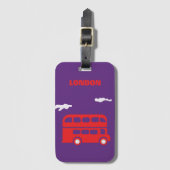 Étiquette À Bagage Balise de bagage en acrylique de Londres (Devant Vertical)
