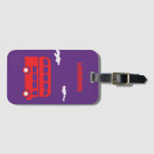 Étiquette À Bagage Balise de bagage en acrylique de Londres (Devant Horizontal)