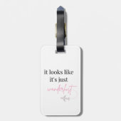 Étiquette À Bagage Balise de bagage en acrylique "J'ai googlé mes sym (Dos Vertical)