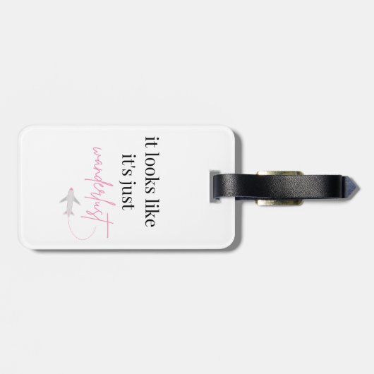 Étiquette À Bagage Balise de bagage en acrylique "J'ai googlé mes sym (Dos horizontal)