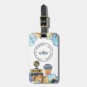 Étiquette À Bagage Balise de bagage en acrylique pour un voyage (Devant Vertical)