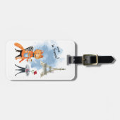 Étiquette À Bagage Balise de bagage en acrylique Vive la France (Devant horizontal)