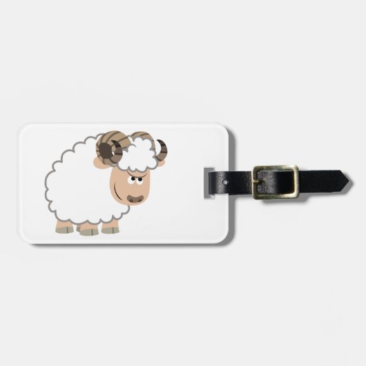 Étiquette À Bagage Balise de bagage en bélier en bélier très sûr (Devant horizontal)