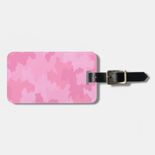 Étiquette À Bagage Balise de bagage en camouflage rose personnalisé