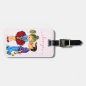 Étiquette À Bagage Balise de bagage en couple - Amour (Devant horizontal)