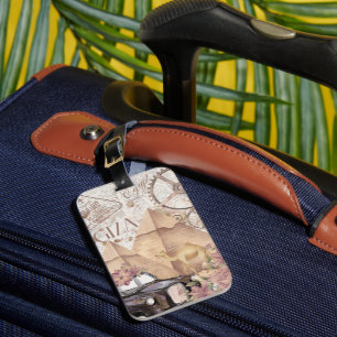 Étiquette À Bagage Balise de bagage en Egypte vintage