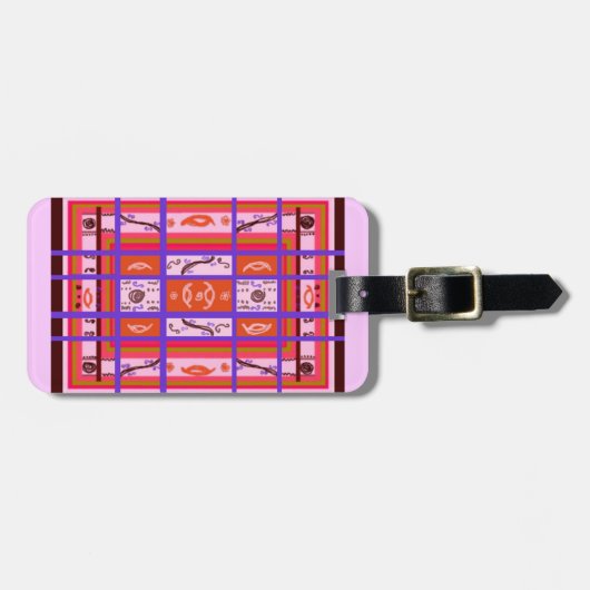 Étiquette À Bagage Balise de bagage en forme de courbe (Devant horizontal)