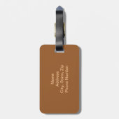 Étiquette À Bagage Balise de bagage en girafe personnalisée (Dos Vertical)