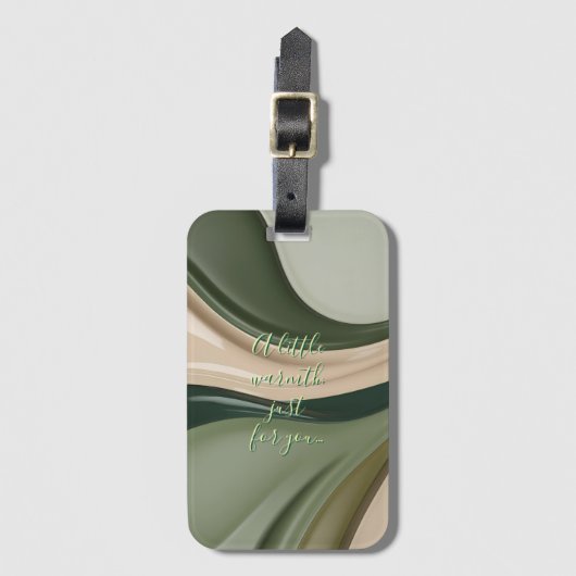 Étiquette À Bagage Balise de bagage en graphisme élégant (Devant Vertical)