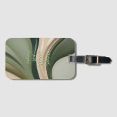 Étiquette À Bagage Balise de bagage en graphisme élégant (Devant Horizontal)