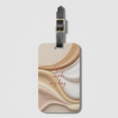 Étiquette À Bagage Balise de bagage en graphisme élégant (Devant Vertical)