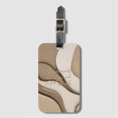 Étiquette À Bagage Balise de bagage en graphisme élégant (Devant Vertical)