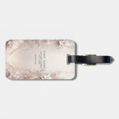 Étiquette À Bagage Balise de bagage en ivoire blanc (Dos horizontal)