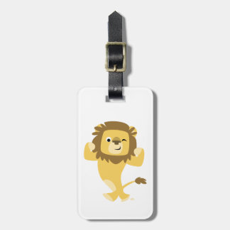 Étiquette À Bagage Balise de bagage en Lion de caricature très solide