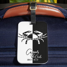 Balise de bagage en noir et blanc pour le symbole