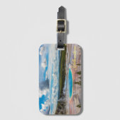 Étiquette À Bagage Balise de bagage en pierre jaune (Devant Vertical)