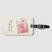 Étiquette À Bagage Balise de bagage en pot de cochon volant (Devant Horizontal)