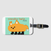 Étiquette À Bagage Balise de bagage en twix sournois (Devant Horizontal)