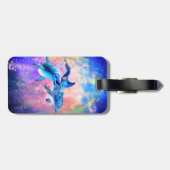 Étiquette À Bagage Balise de bagage famille dauphin (Dos horizontal)