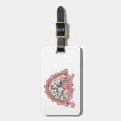 Étiquette À Bagage Balise de bagage féministe (Devant Vertical)