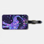 Étiquette À Bagage Balise de bagage Fleurs d'éléphants (Dos horizontal)