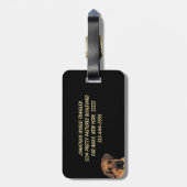 Étiquette À Bagage Balise de bagage géante Gentle Great Dane (Dos Vertical)