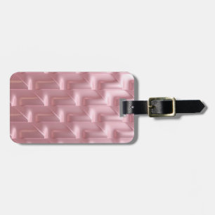 Étiquette À Bagage Balise de bagage géométrique rose chic - Élégante