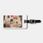 Étiquette À Bagage Balise de bagage Golden Retriever (Devant horizontal)