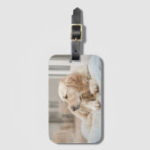 Étiquette À Bagage Balise de bagage Golden Retriever (Devant Vertical)