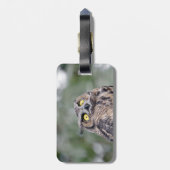 Étiquette À Bagage Balise de bagage Goofy Owl (Dos Vertical)