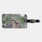 Étiquette À Bagage Balise de bagage Goofy Owl (Dos horizontal)