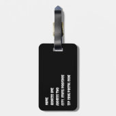 Étiquette À Bagage Balise de bagage gothique Bouquet (Dos Vertical)