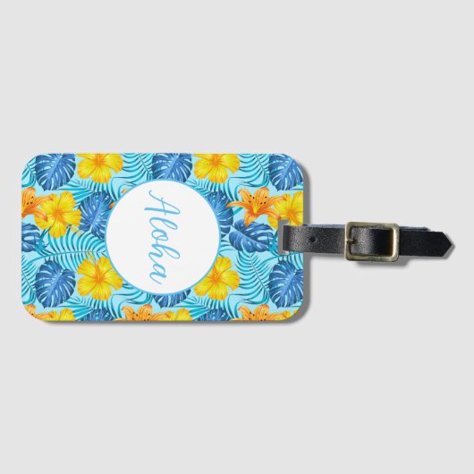 Étiquette À Bagage Balise de bagage hawaïenne (Devant Horizontal)
