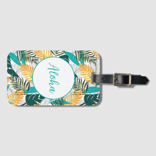 Étiquette À Bagage Balise de bagage hawaïenne (Devant Horizontal)