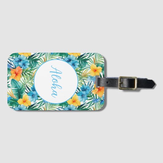 Étiquette À Bagage Balise de bagage hawaïenne (Devant Horizontal)