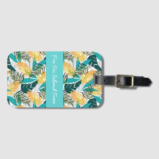 Étiquette À Bagage Balise de bagage hawaïenne (Devant Horizontal)