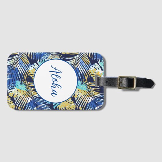 Étiquette À Bagage Balise de bagage hawaïenne (Devant Horizontal)