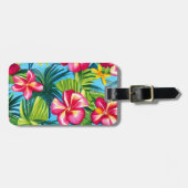 Étiquette À Bagage Balise de bagage hawaïenne tropicale (Devant horizontal)