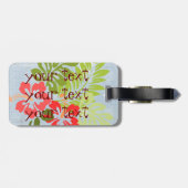 Étiquette À Bagage Balise de bagage Hibiscus (Dos horizontal)