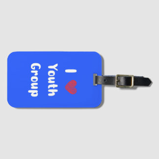 Étiquette À Bagage Balise de bagage I Heart Youth Group