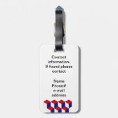 Étiquette À Bagage Balise de bagage - Illusion en trois dimensions (Dos Vertical)