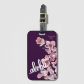 Étiquette À Bagage Balise de bagage inspirée d'Aloha Cymbidium Orchid (Devant Vertical)
